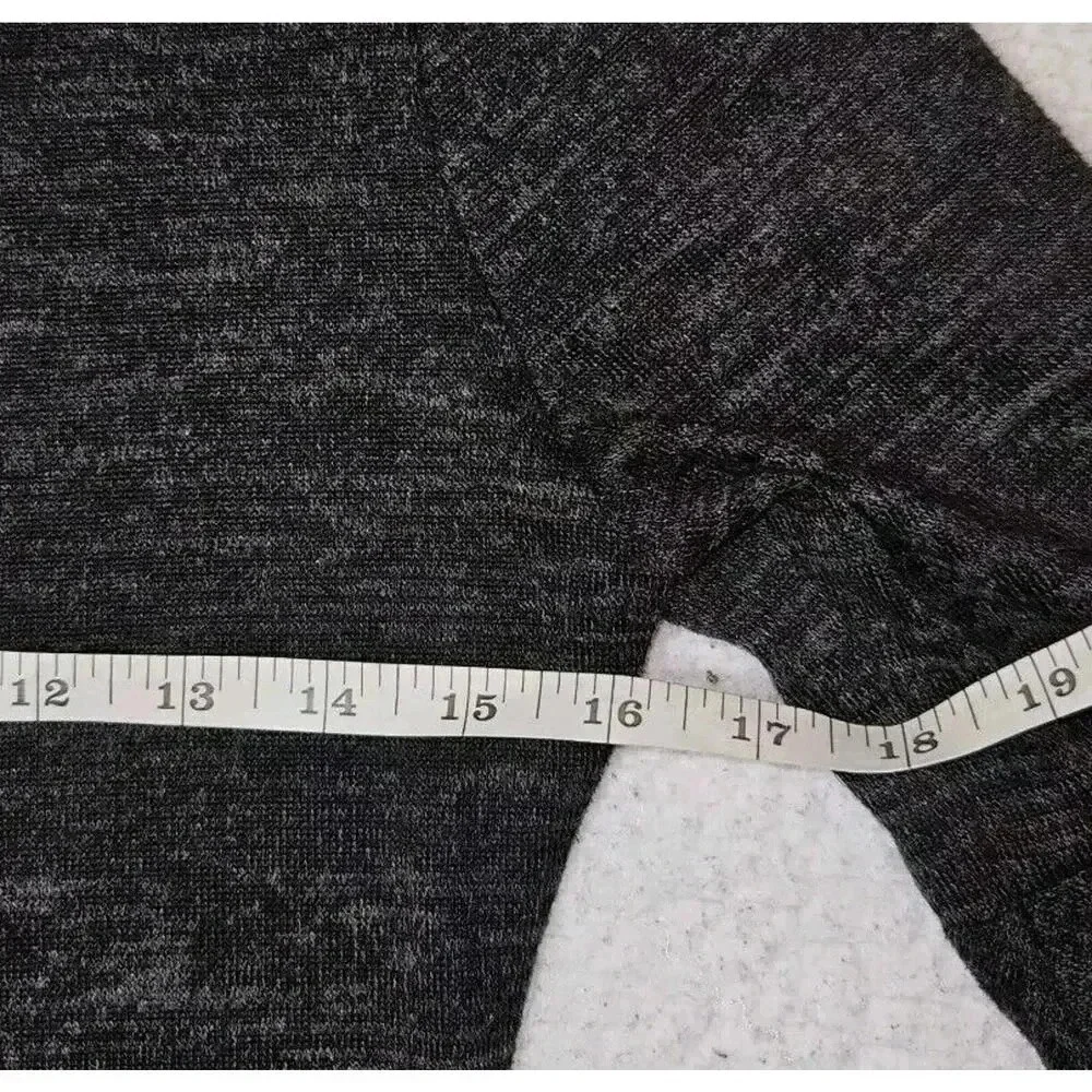 Altar'd State Size Medium Black & Gray Boho Fringe Bell Sleeve Mini Dress - Picture 6 of 12